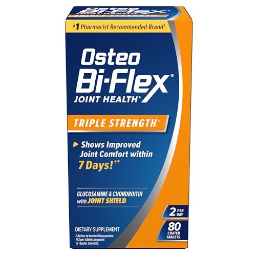 Osteo Bi-Flex Triple Strength Glucosamin & Chondroitin – 80 Tabletten für Gelenkfunktion, Kraft, Flexibilität & Beweglichkeit