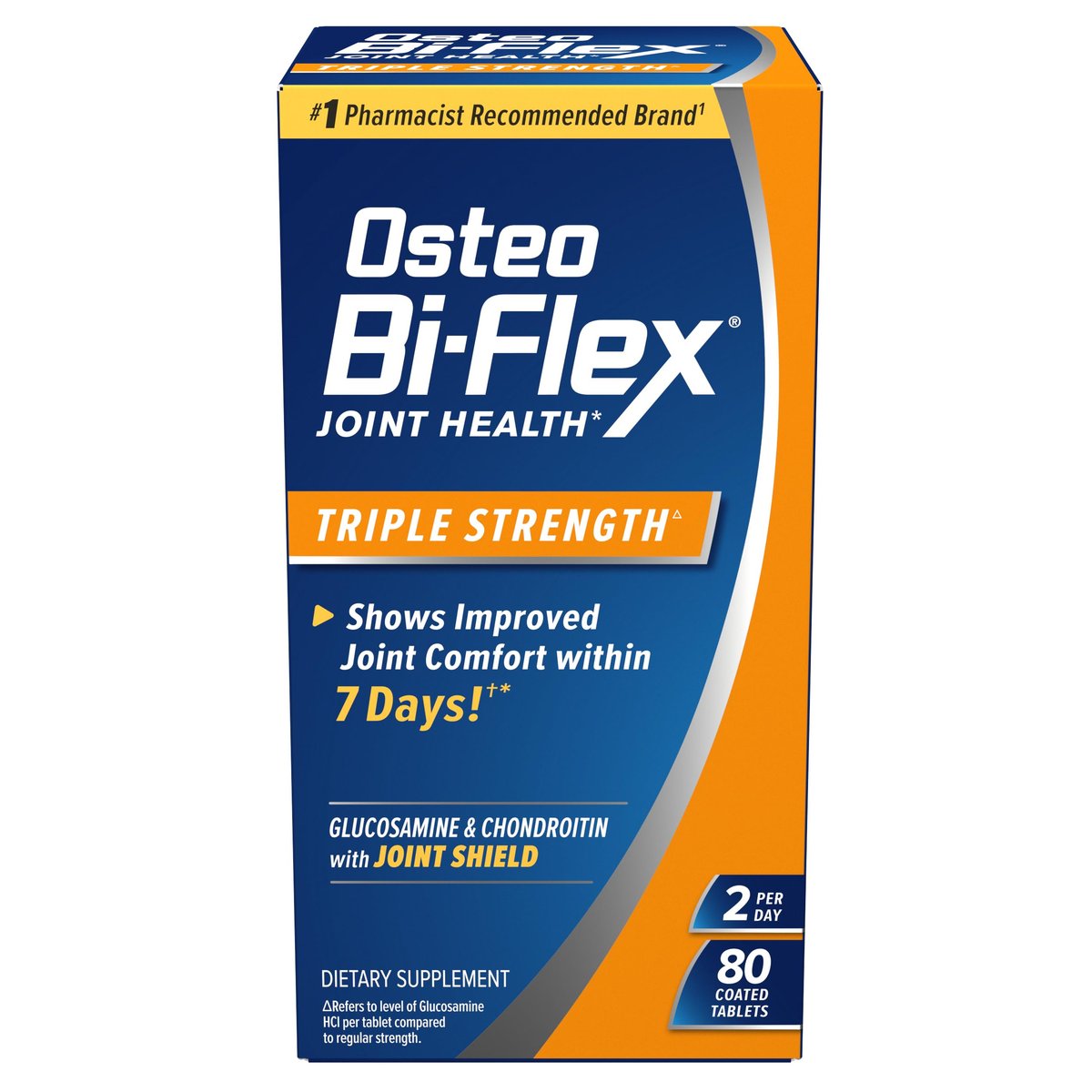 Osteo Bi-Flex Triple Strength Glucosamin & Chondroitin – 80 Tabletten für Gelenkfunktion, Kraft, Flexibilität & Beweglichkeit