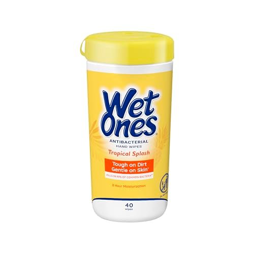 Wet Ones Antibakterielle Handtücher Tropical Splash – 40 Tücher im Spender