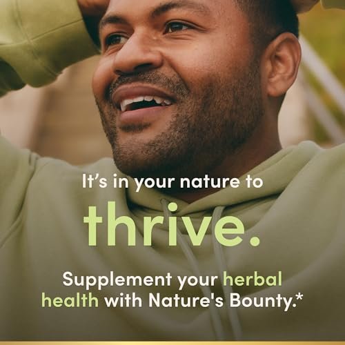 Nature's Bounty Horny Goat Weed mit Maca – Pflanzliches Nahrungsergänzungsmittel, 60 Kapseln