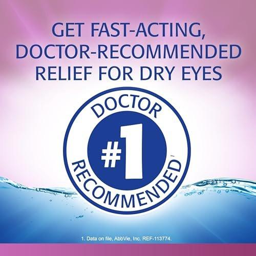 Refresh Liquigel Lubricant Eye Gel – Feuchtigkeitsspendende Augentropfen für trockene Augen, 0,5 Fl Oz Steril