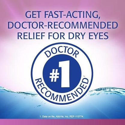 Refresh Liquigel Lubricant Eye Gel – Feuchtigkeitsspendende Augentropfen für trockene Augen, 0,5 Fl Oz Steril