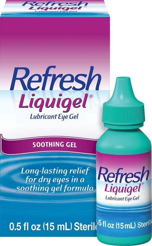 Refresh Liquigel Lubricant Eye Gel – Feuchtigkeitsspendende Augentropfen für trockene Augen, 0,5 Fl Oz Steril