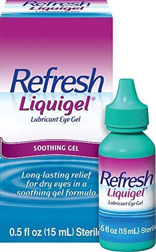 Refresh Liquigel Lubricant Eye Gel – Feuchtigkeitsspendende Augentropfen für trockene Augen, 0,5 Fl Oz Steril