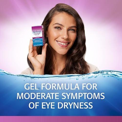 Refresh Liquigel Lubricant Eye Gel – Feuchtigkeitsspendende Augentropfen für trockene Augen, 0,5 Fl Oz Steril