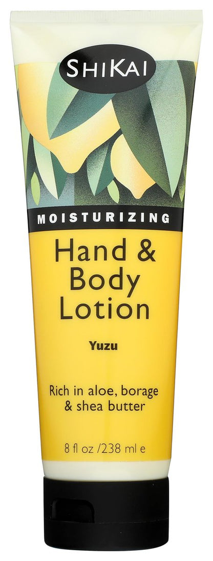 ShiKai Hand & Body Lotion (Yuzu, 237 ml) | Tägliche Feuchtigkeitspflege für trockene und rissige Hände | Mit Aloe Vera und Vitamin E