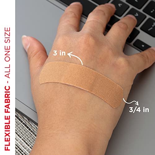 BAND-AID Brand Flexible Fabric Pflaster mit Memory-Weave-Gewebe, Quilt-Aid-Komfortpolster & schmerzfreiem Pad; Wundversorgung für kleine Schnitte, Schürfwunden & Wunden, verschiedene Größen, 2 x 100 Stück
