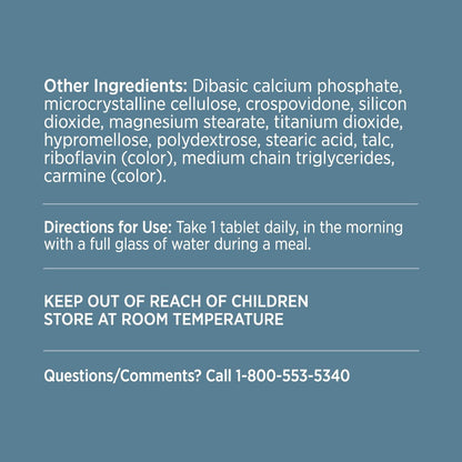 Ocuvite Augen Vitamin & Mineral Ergänzung, Lutein & Antioxidantien Vitamine A, C & E, Zink für Augengesundheit & Unterstützung, Vitamine für die Augen, 60 Tabletten