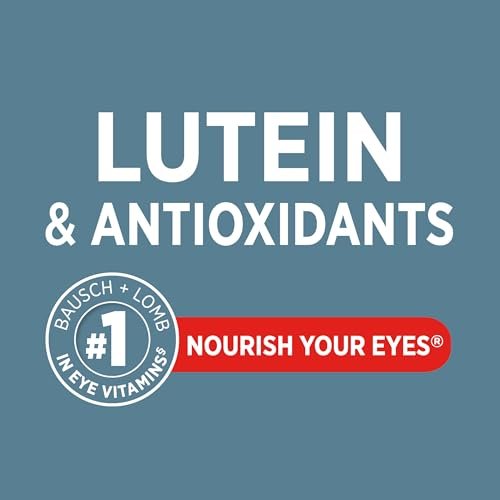 Ocuvite Augen Vitamin & Mineral Ergänzung, Lutein & Antioxidantien Vitamine A, C & E, Zink für Augengesundheit & Unterstützung, Vitamine für die Augen, 60 Tabletten