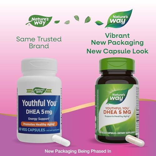 Nature's Way Youthful You DHEA 5 mg – 60 Kapseln zur Energieunterstützung