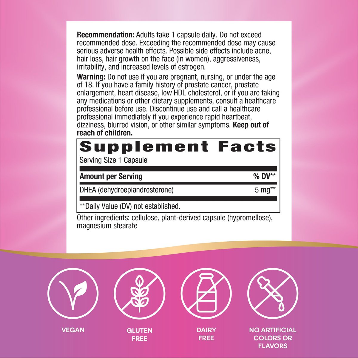 Nature's Way Youthful You DHEA 5 mg – 60 Kapseln zur Energieunterstützung