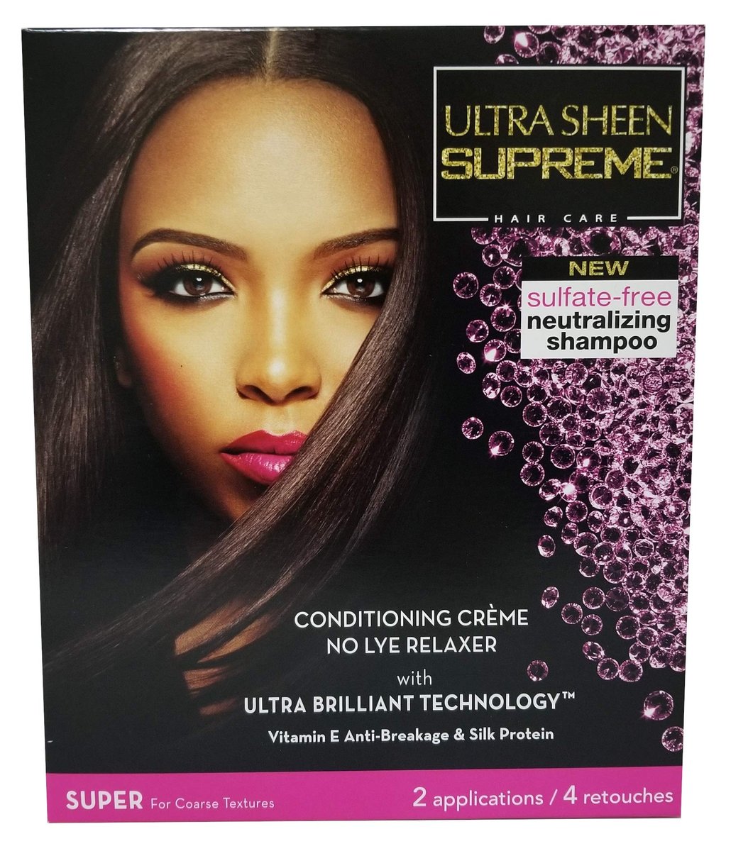 Ultra Sheen Supreme No-Lye Relaxer Conditioning Creme Kit, Super, 1 Stück