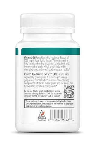 Kyolic Knoblauchextrakt Formula 250 – Einmal täglich 30 Kapseln für die Herz-Kreislauf-Gesundheit