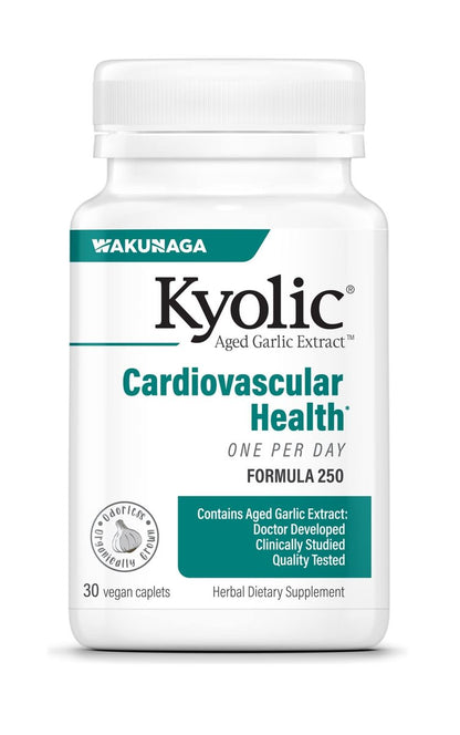 Kyolic Knoblauchextrakt Formula 250 – Einmal täglich 30 Kapseln für die Herz-Kreislauf-Gesundheit