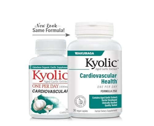 Kyolic Knoblauchextrakt Formula 250 – Einmal täglich 30 Kapseln für die Herz-Kreislauf-Gesundheit