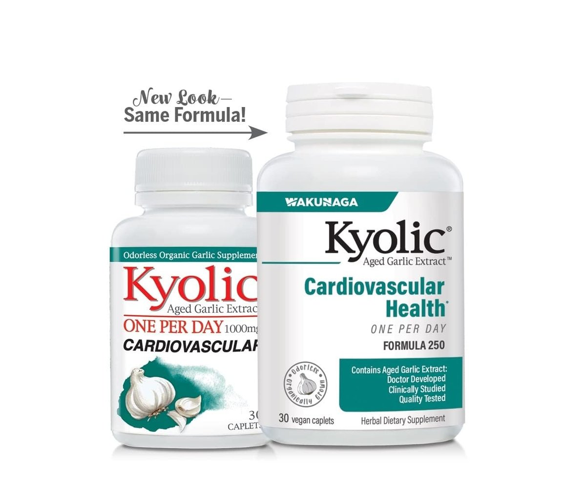 Kyolic Knoblauchextrakt Formula 250 – Einmal täglich 30 Kapseln für die Herz-Kreislauf-Gesundheit