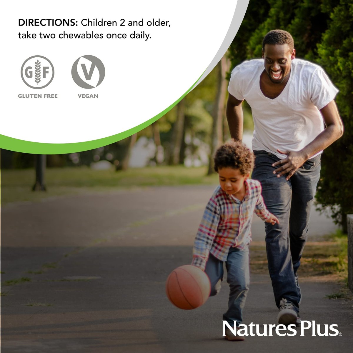 NaturesPlus Animal Parade Kinder Multivitamin zum Kauen – 90 tierförmige Tabletten – Natürliche Mischgeschmacksrichtungen – Vegetarisch, Glutenfrei – 45 Portionen