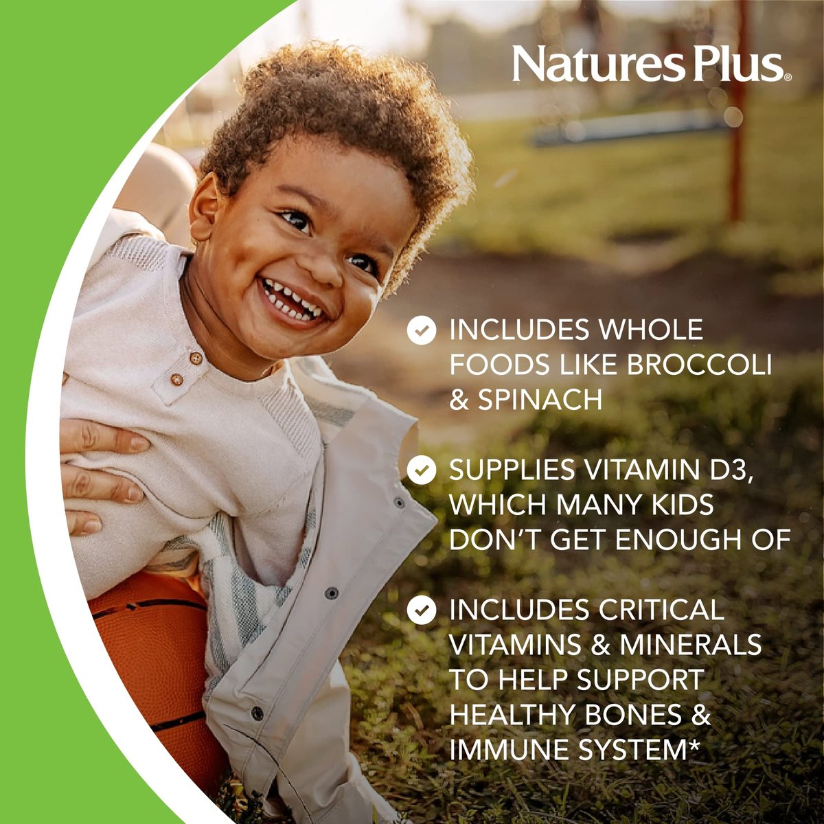 NaturesPlus Animal Parade Kinder Multivitamin zum Kauen – 90 tierförmige Tabletten – Natürliche Mischgeschmacksrichtungen – Vegetarisch, Glutenfrei – 45 Portionen