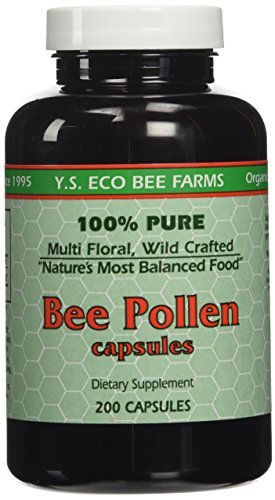 Y.S. ECO Bee Farms 100 % reines Bienenpollen 1.000 mg – 200 Kapseln