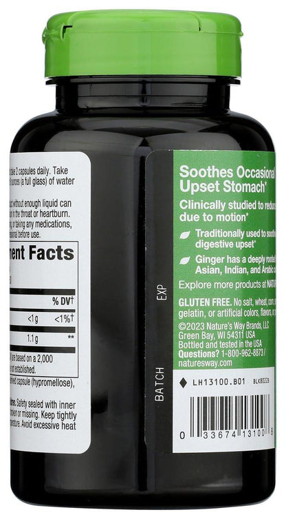 Nature's Way Premium Ginger Root 1100 mg pro Portion 180 Kapseln - Hochwertiges Kräuterergänzungsmittel