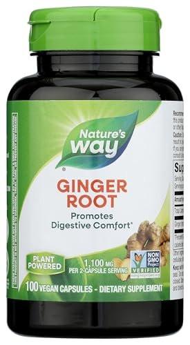 Nature's Way Premium Ginger Root 1100 mg pro Portion 180 Kapseln - Hochwertiges Kräuterergänzungsmittel