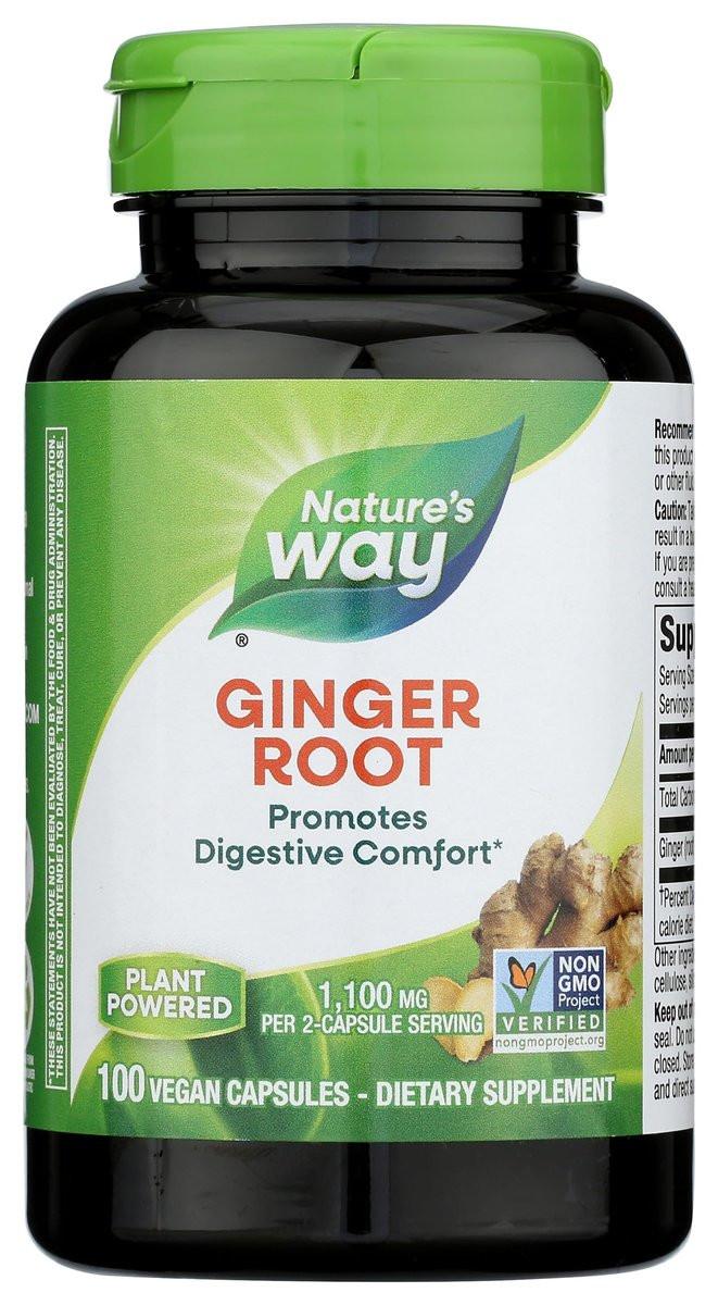 Nature's Way Premium Ginger Root 1100 mg pro Portion 180 Kapseln - Hochwertiges Kräuterergänzungsmittel