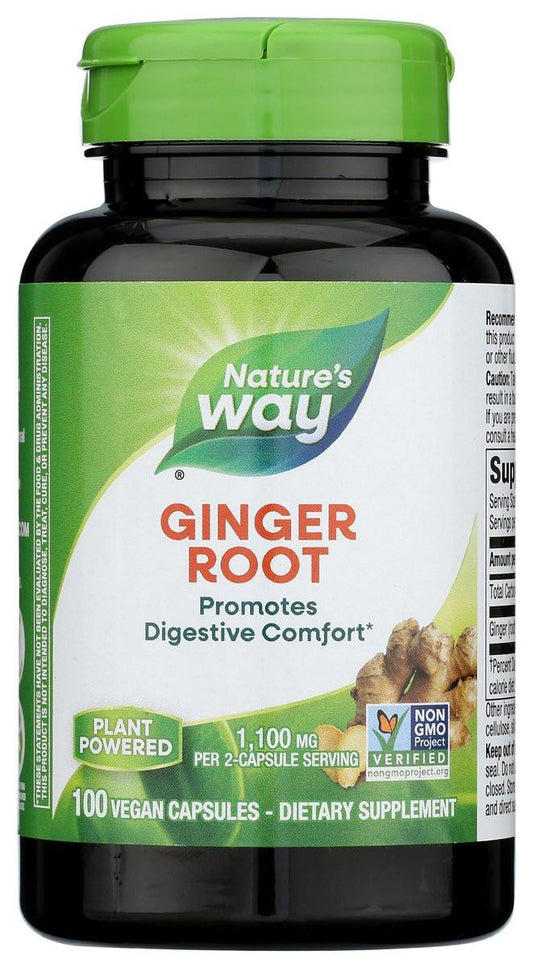 Nature's Way Premium Ginger Root 1100 mg pro Portion 180 Kapseln - Hochwertiges Kräuterergänzungsmittel