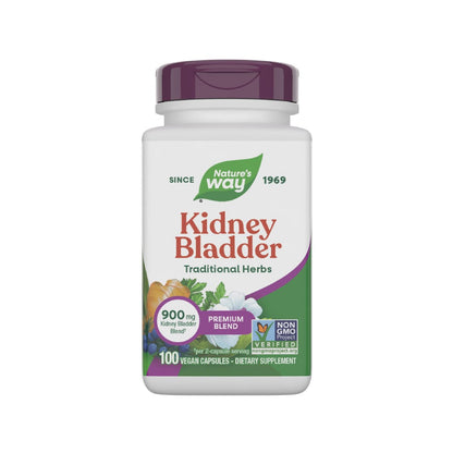 Nature's Way Nieren-Blasen Premium Blend – Traditionelles Kräuter-Supplement, 900 mg pro 2-Kapsel-Portion, Non-GMO Project verifiziert, vegan, 100 Kapseln