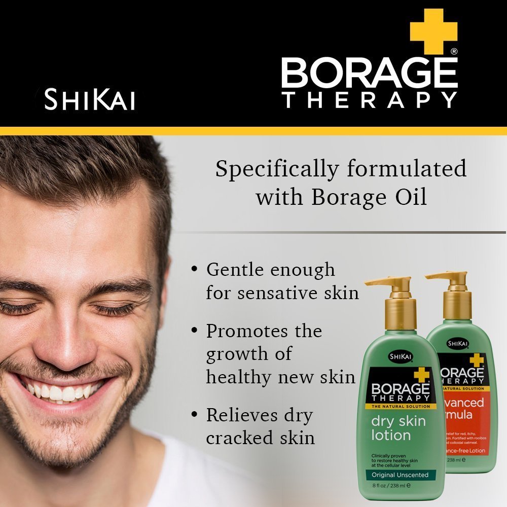 ShiKai Borage Therapy Handcreme (2,5 oz) – Parfümfreie Feuchtigkeitscreme für Hände & Körper – Schnelle Linderung bei trockener Haut mit Hafer & Shea