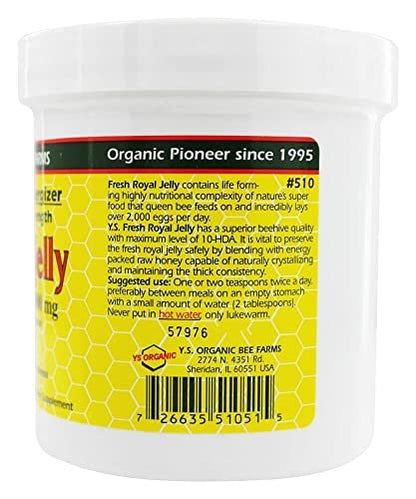 YS Organic Royal Jelly mit Honig – Ultra-Stärke, 21 oz Gel (595 g)