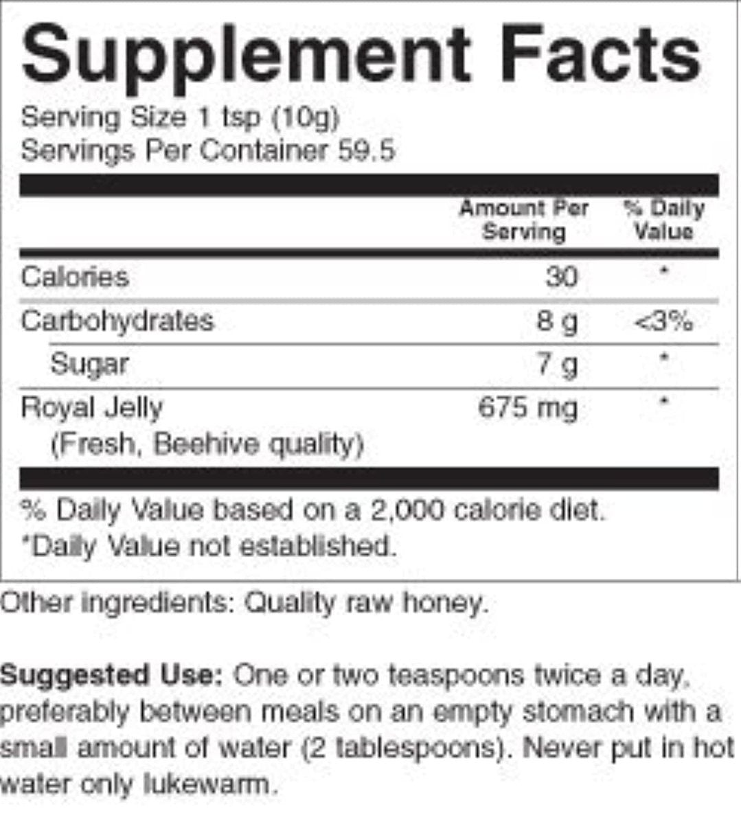YS Organic Royal Jelly mit Honig – Ultra-Stärke, 21 oz Gel (595 g)