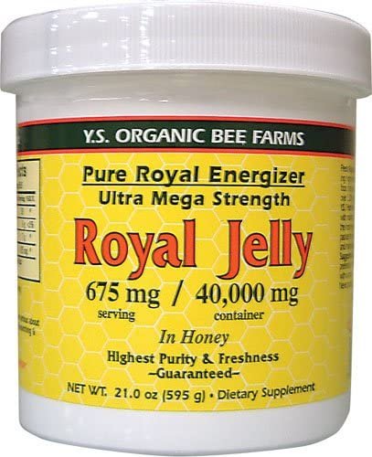 YS Organic Royal Jelly mit Honig – Ultra-Stärke, 21 oz Gel (595 g)