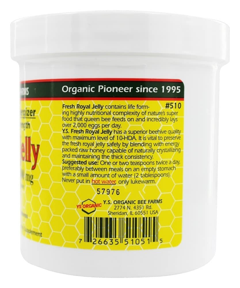 YS Organic Royal Jelly mit Honig – Ultra-Stärke, 21 oz Gel (595 g)