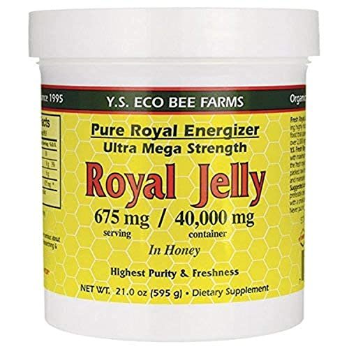 YS Organic Royal Jelly mit Honig – Ultra-Stärke, 21 oz Gel (595 g)
