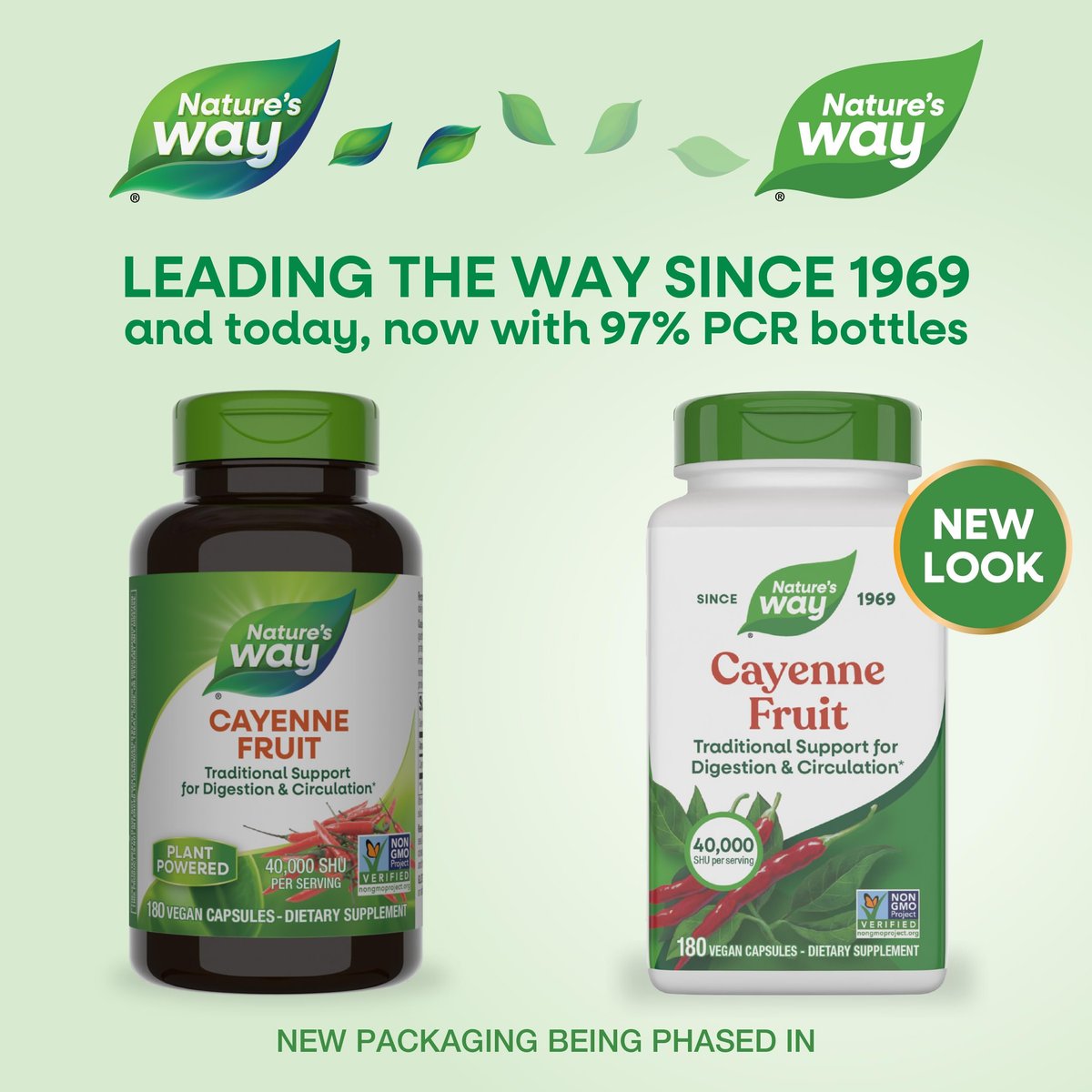 Nature's Way Cayenne Pfeffer Kapseln – Traditionelle Unterstützung für Verdauung und Kreislauf*, Capsaicin, Non-GMO Project verifiziert, glutenfrei, 180 vegane Kapseln (Verpackung kann variieren)