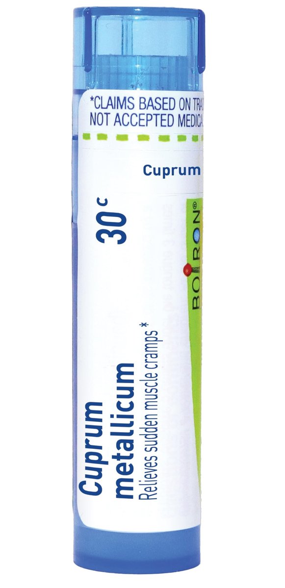 Boiron Cuprum Metallicum 30C Homöopathisches Mittel gegen Wadenkrämpfe und Muskelkrämpfe - 80 Kügelchen