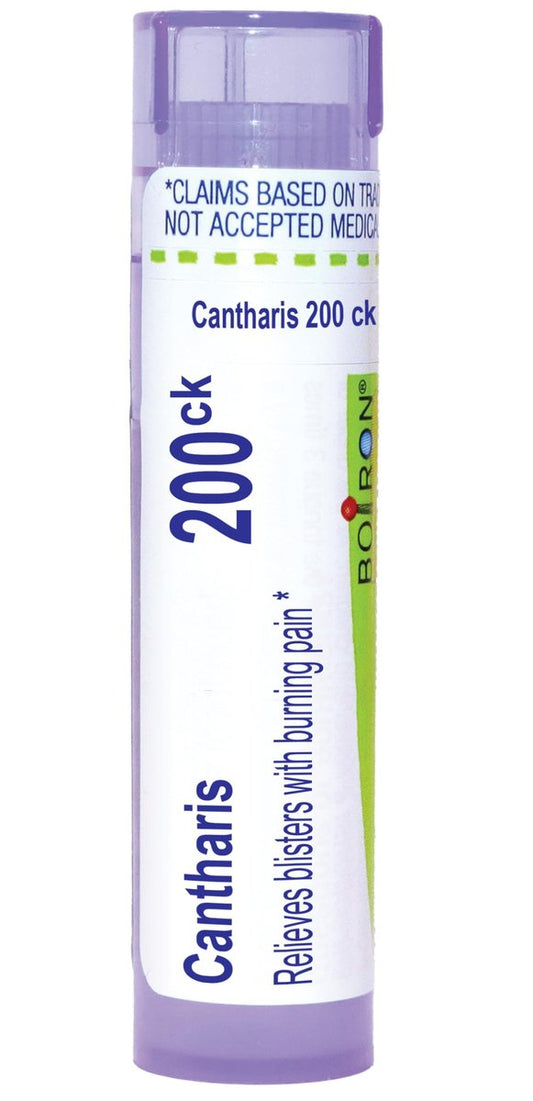 Boiron Cantharis 200Ck Homöopathisches Arzneimittel gegen Blasen mit brennenden Schmerzen – 80 Kügelchen