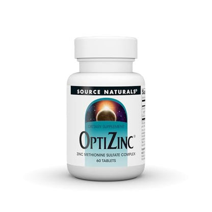 Source Naturals OptiZinc Zink-Methionin-Sulfat-Komplex – 60 Tabletten, Nahrungsergänzungsmittel