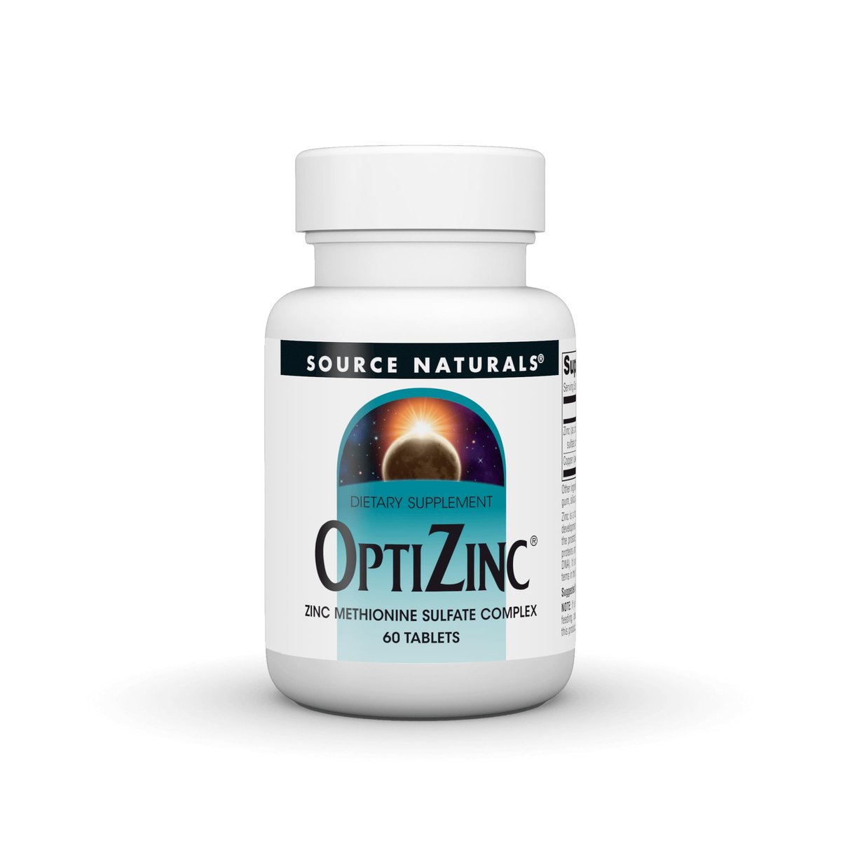 Source Naturals OptiZinc Zink-Methionin-Sulfat-Komplex – 60 Tabletten, Nahrungsergänzungsmittel
