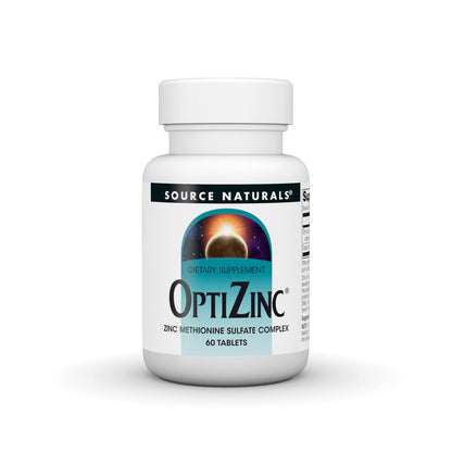 Source Naturals OptiZinc Zink-Methionin-Sulfat-Komplex – 60 Tabletten, Nahrungsergänzungsmittel