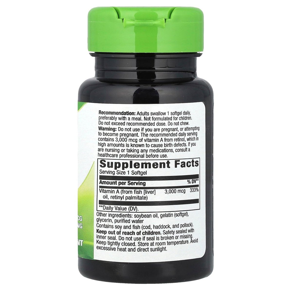 Nature's Way Vitamin A Hochdosiert – 100 Softgels – Unterstützt gesunde Augenfunktion*