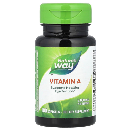 Nature's Way Vitamin A Hochdosiert – 100 Softgels – Unterstützt gesunde Augenfunktion*
