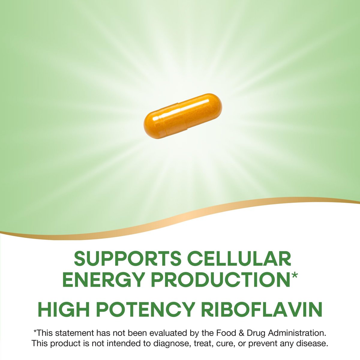 Nature's Way Riboflavin Vitamin B2 – Hochdosiertes Riboflavin, 100 mg pro Portion, 100 Kapseln – Unterstützt die zelluläre Energieproduktion