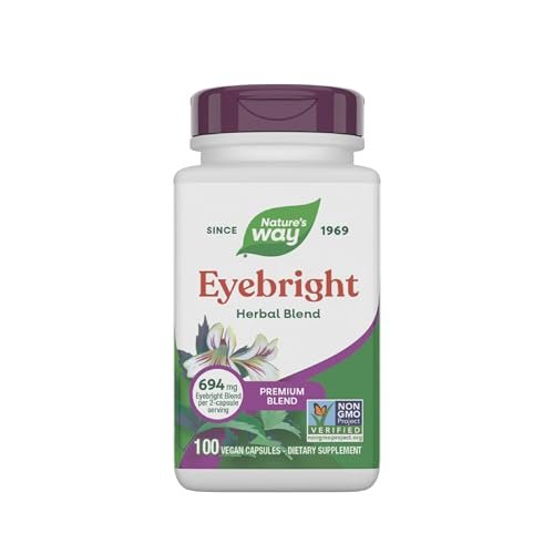 Nature's Way Augentrost Premium Blend – Kräutermischung, Non-GMO, vegan, 100 Kapseln