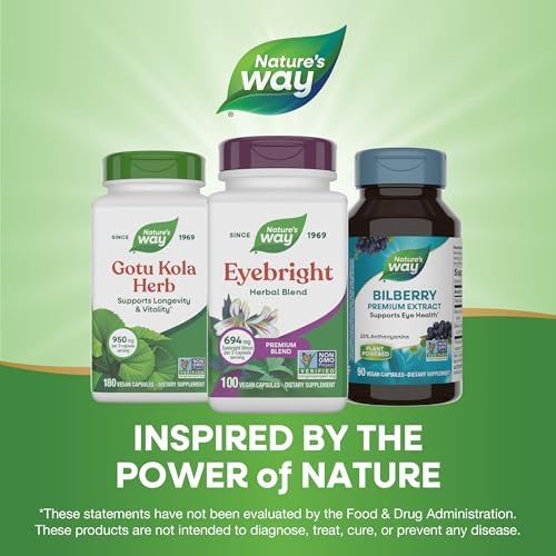 Nature's Way Augentrost Premium Blend – Kräutermischung, Non-GMO, vegan, 100 Kapseln