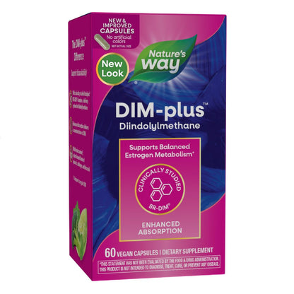 Nature's Way DIM-Plus – 60 vegane Kapseln für ausgewogenen Östrogenstoffwechsel