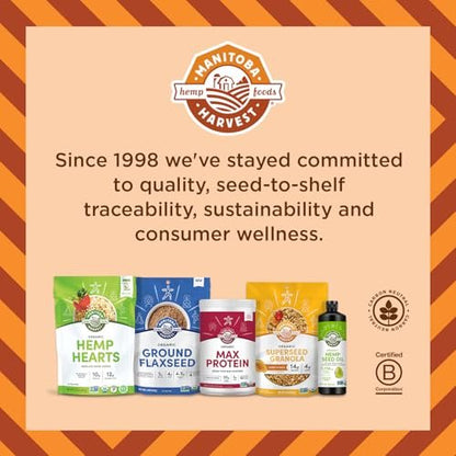 Manitoba Harvest Hanföl Softgels – 780 mg pflanzliche Omega 3 & 6 pro Portion, 120 Kapseln