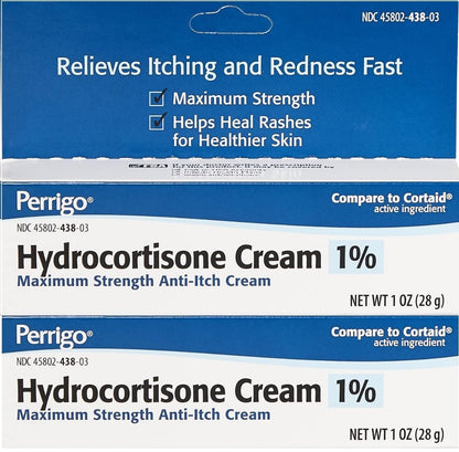 Cramer Hydrocortison Creme 1% – 28 g (1 Unze) – Linderung von Juckreiz & Hautreizungen