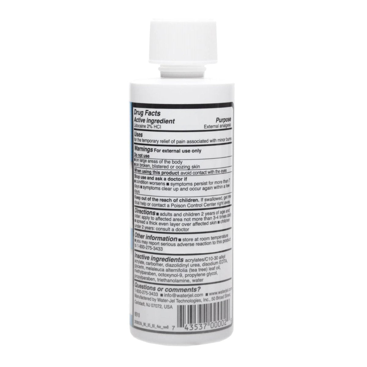 Water Jel Brandverband Gel – Leichte Verbrennungen Linderung 118 ml Quetschflasche