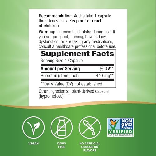 Nature's Way Premium Kräuter-Schachtelhalm 440 mg, 100 Kapseln